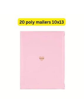 20 Solid Pink Poly Mailers
